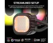 קירור נוזלי Corsair iCUE NAUTILUS 240 RS RGB Black 240mm AIO