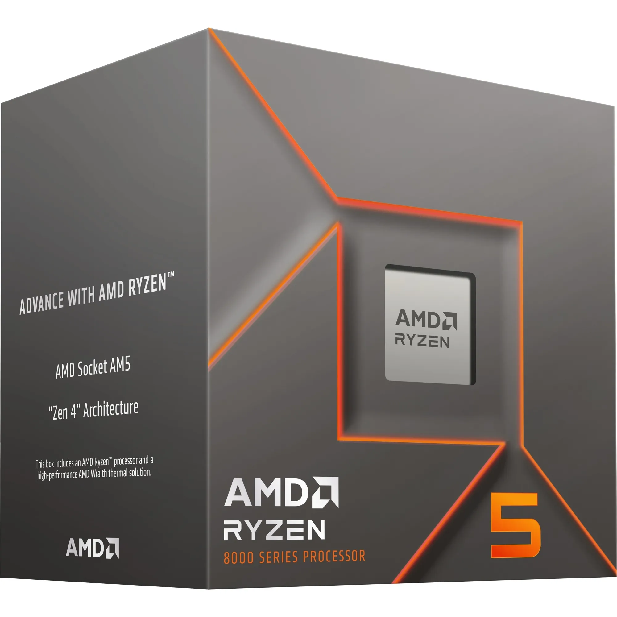 מעבד AMD Ryzen 5 8400F Zen4 6 Cores 12 Threads Up to 4.7GHz
