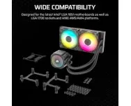 קירור נוזלי Corsair iCUE NAUTILUS 240 RS RGB Black 240mm AIO